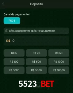 deposits 5523 BET
